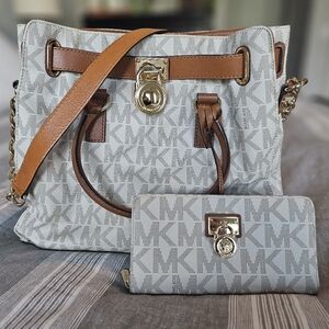 Michael Kors bag and matching wallet